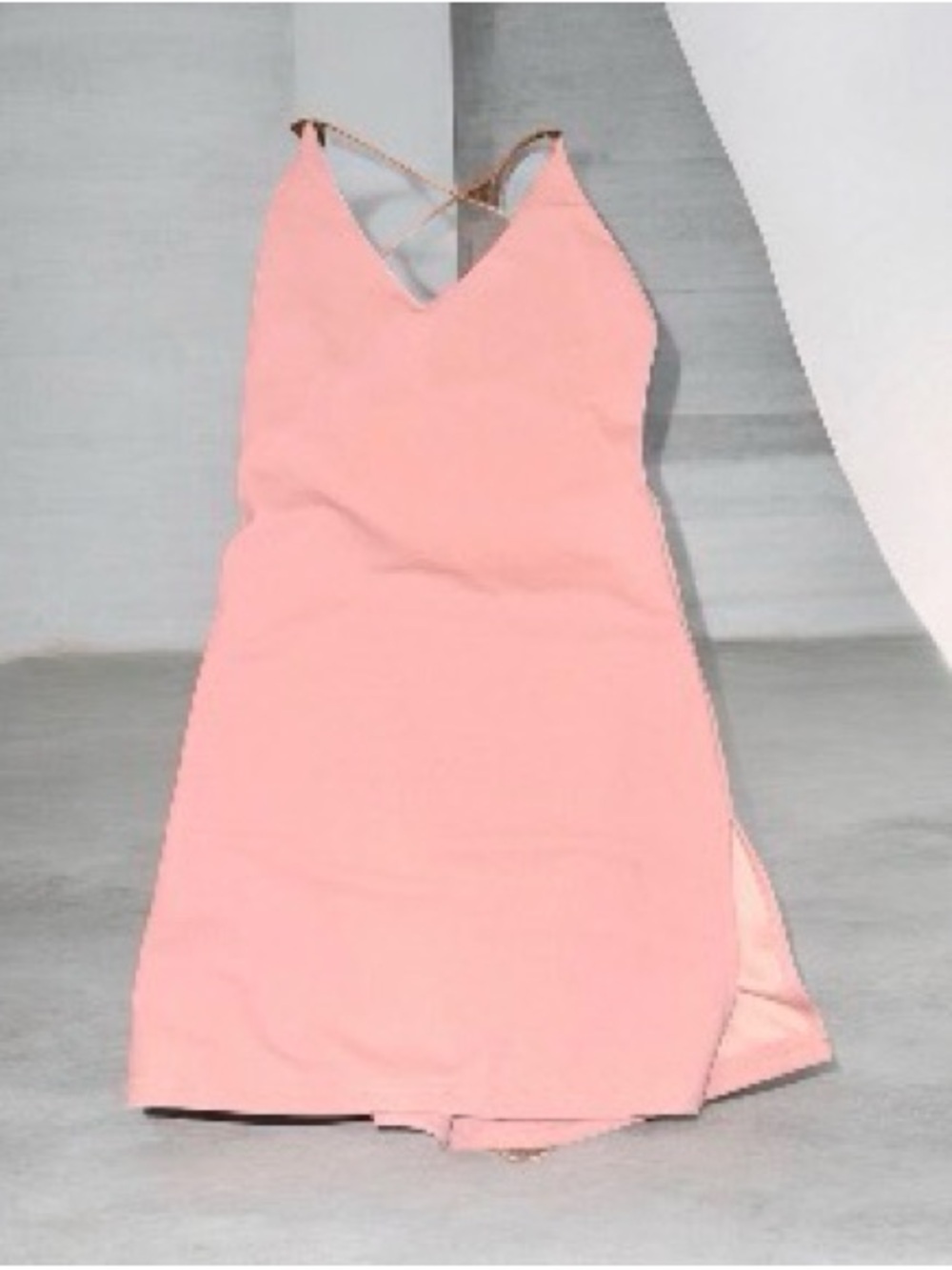 NWT’s Beginning Boutique Dusty Pink V-Neck Slip Dress